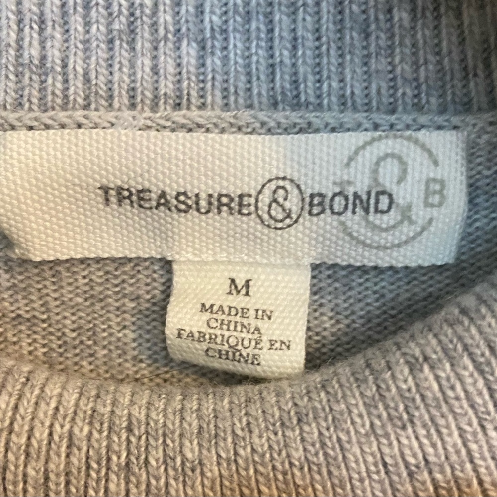 Treasure & Bond Cashmere Blend Turtleneck Sweater with Relaxed Fit